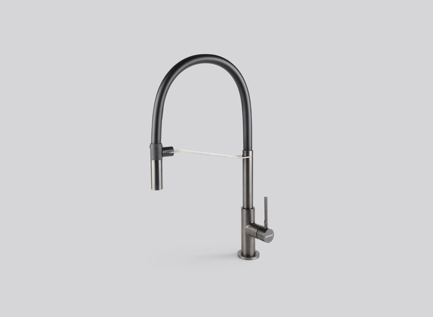 СМЕСИТЕЛ FALMEC TREVI PRO PVD GUN METAL - мостра