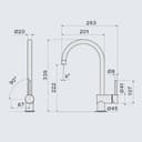 СМЕСИТЕЛ FALMEC EASY ROUND хром - мостра thumbnail 2
