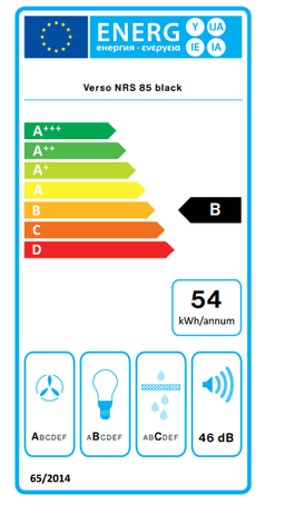 АСПИРАТОР FALMEC VERSO 85 NRS BLACK - нарушена опаковка thumbnail 2
